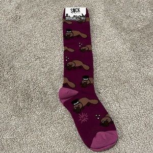 NWT Youth knee high platypus socks